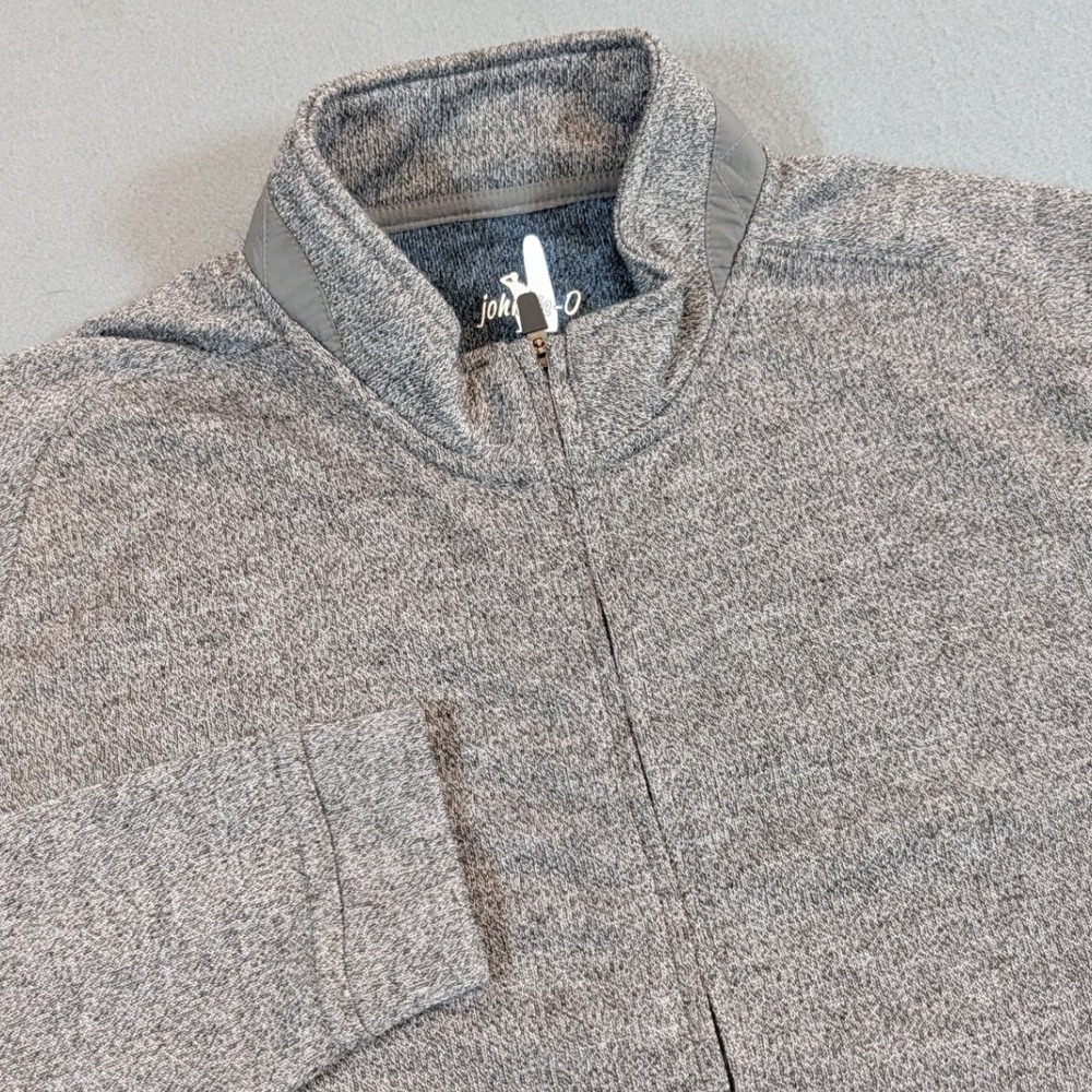 Johnnie-O Reflex Quarter Zip Golf‎ Pullover Mens Medium Grey Heather